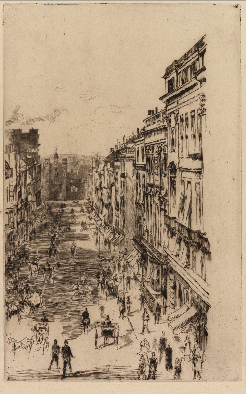 James Caddesi, 1878. by James Abbott McNeill Whistler