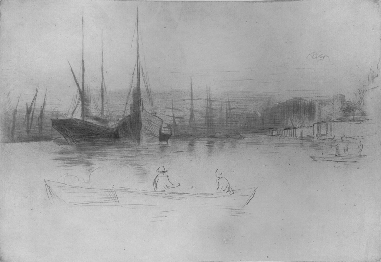 Kule Kapalı Vapurlar, 1875, 1904 by James Abbott McNeill Whistler