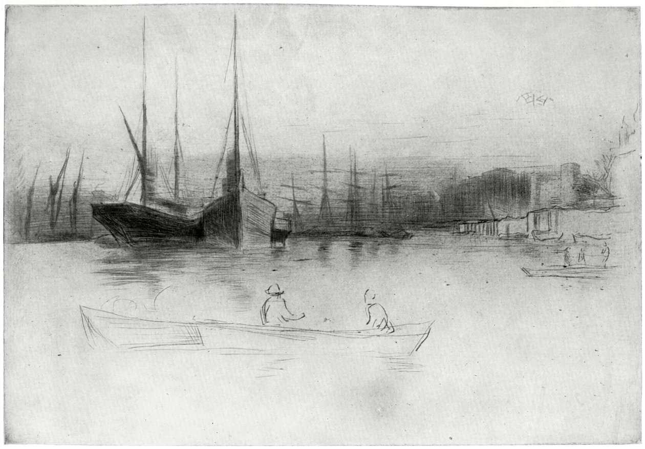 Kule açıklarında vapurlar, 1875 1904. by James Abbott McNeill Whistler