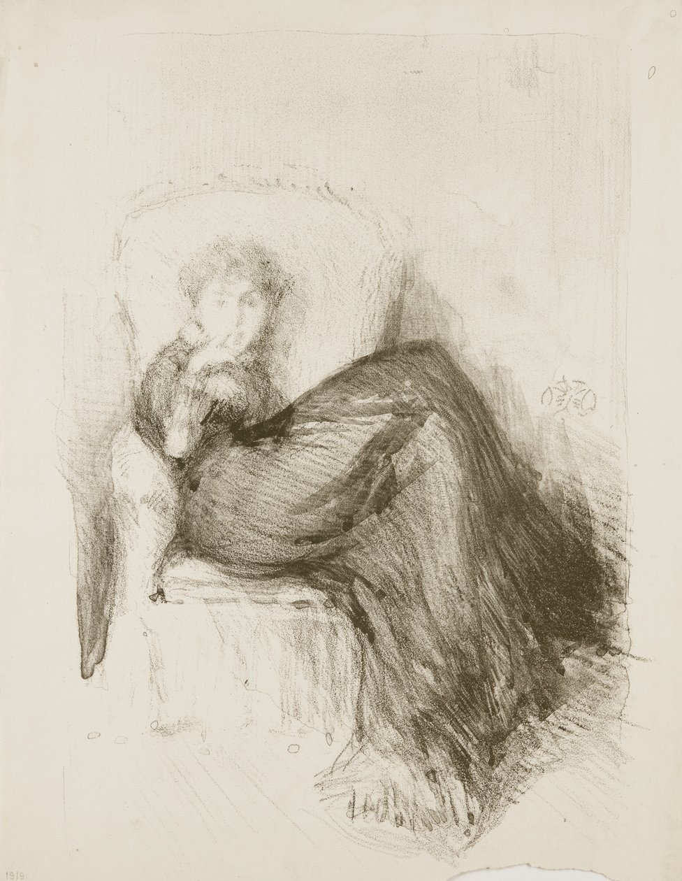 Çalışma: Maud Oturan, 1878 by James Abbott McNeill Whistler