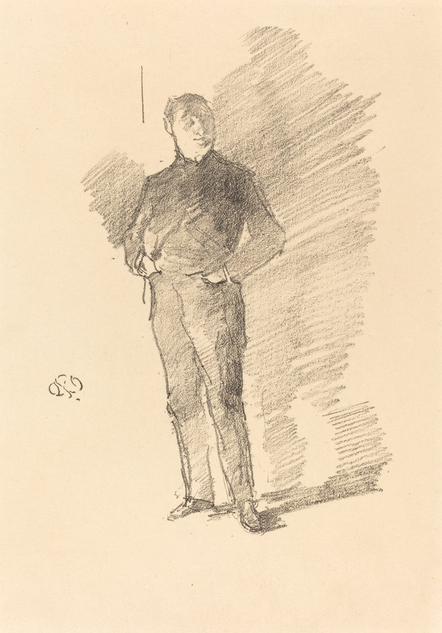 Çalışma No. 2: Bay Thomas Way, 1896. by James Abbott McNeill Whistler