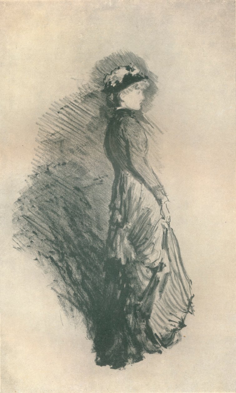 Çalışma: Ayakta Şekil, 1878, 1904 by James Abbott McNeill Whistler