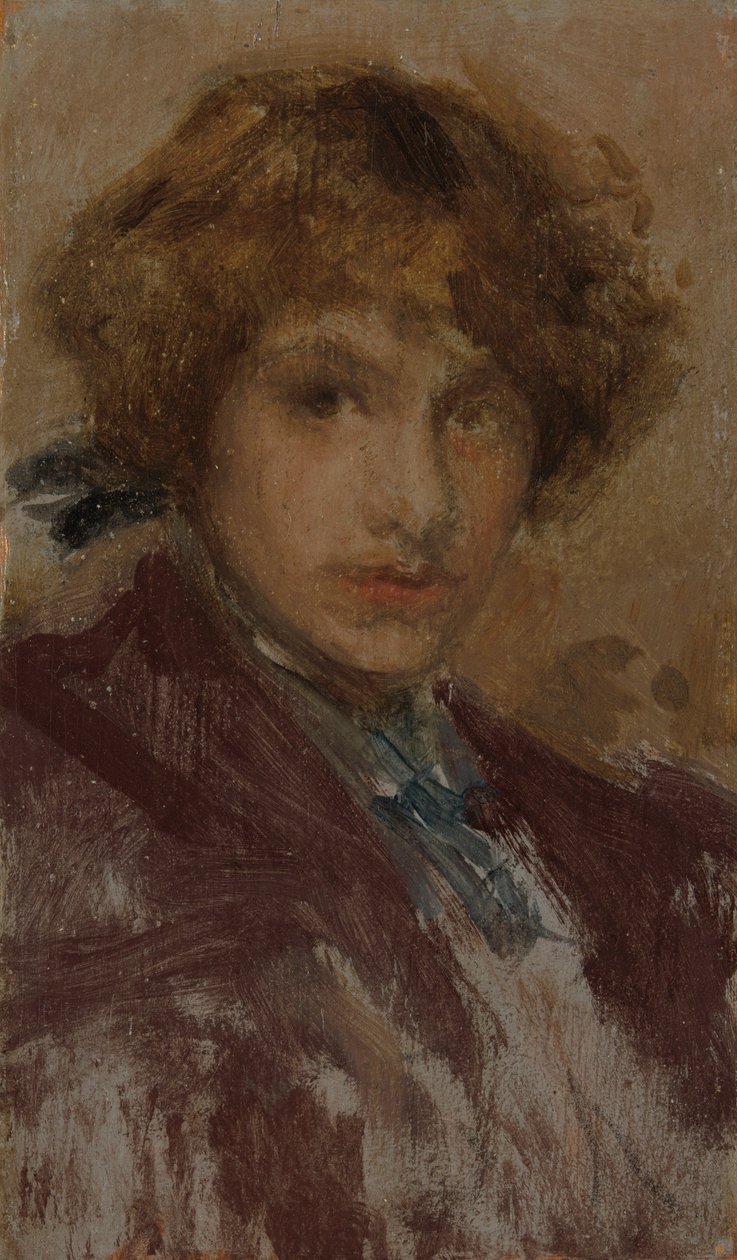 Bir Kızın Başı ve Omuzları Çalışması, 189697. by James Abbott McNeill Whistler
