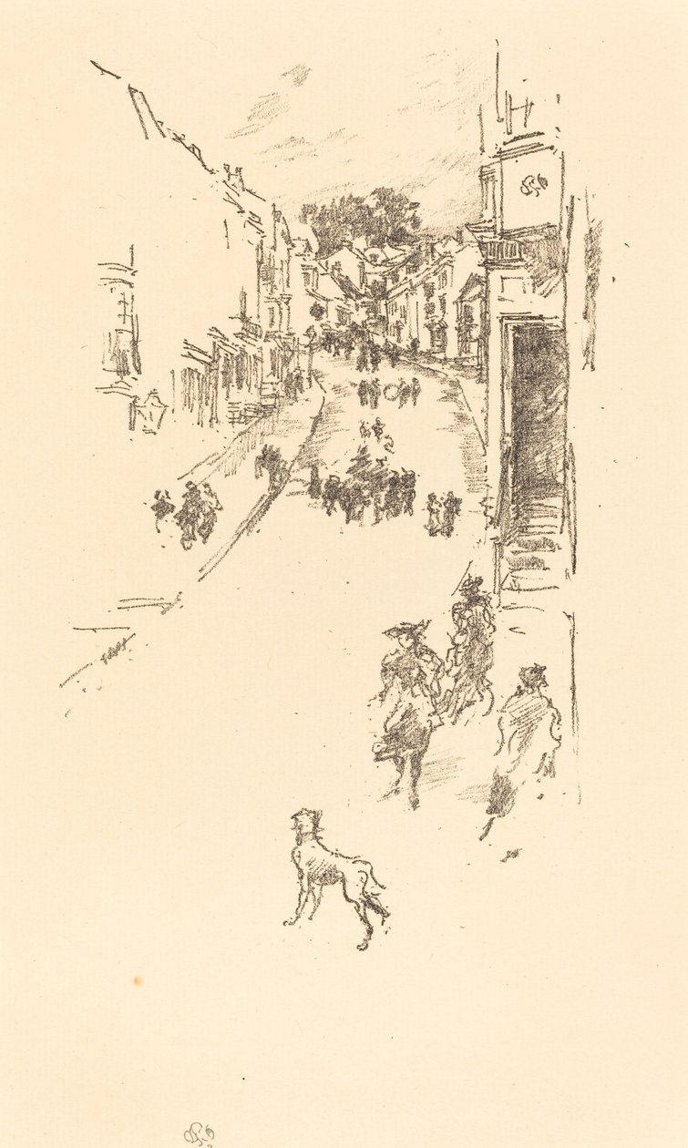 Pazar, Lyme Regis, 1895. by James Abbott McNeill Whistler