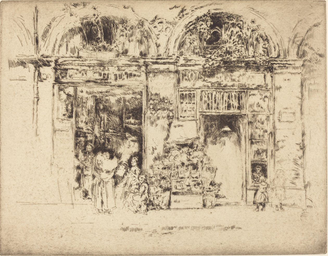 Ayçiçekleri, Rue des Beaux-Arts, 18921893. by James Abbott McNeill Whistler