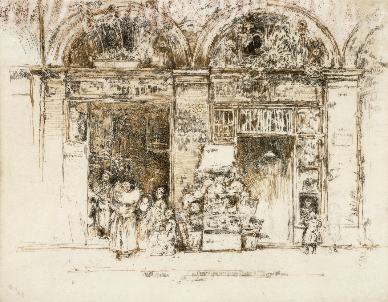 Ayçiçekleri, Rue des Beaux-Arts, c.1892-93 by James Abbott McNeill Whistler