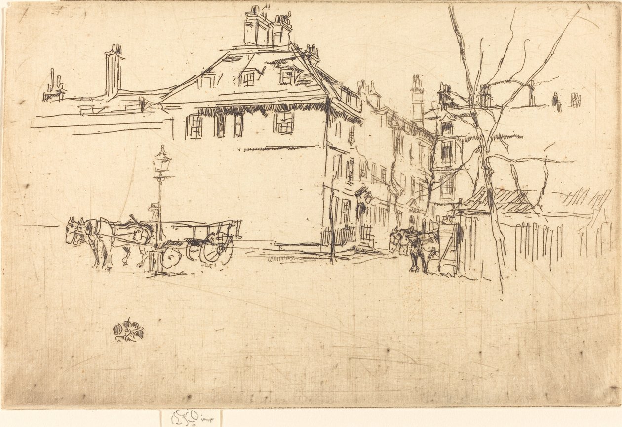 Tapınak, ç. 18801881. by James Abbott McNeill Whistler