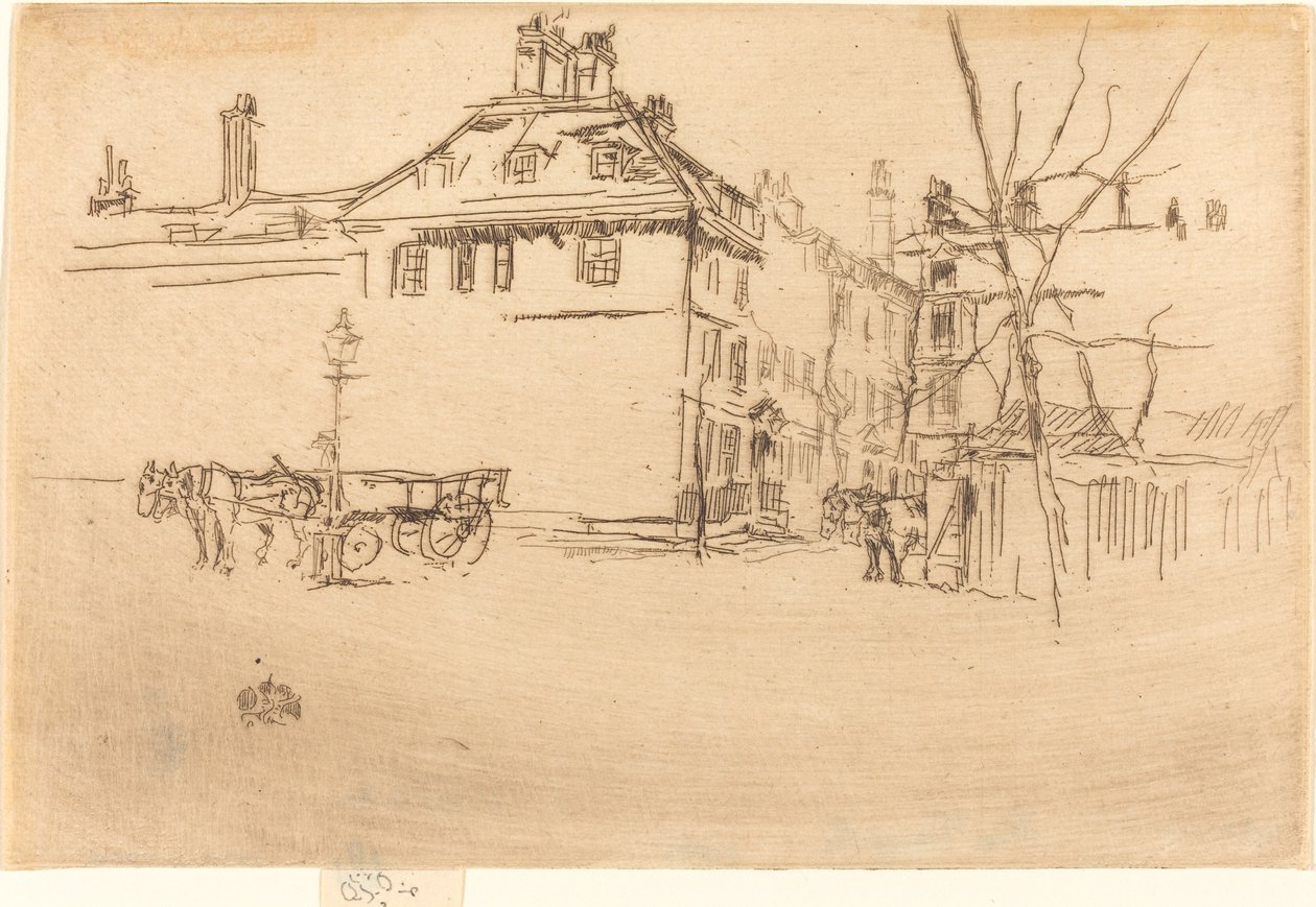 Tapınak, ç. 18801881. by James Abbott McNeill Whistler