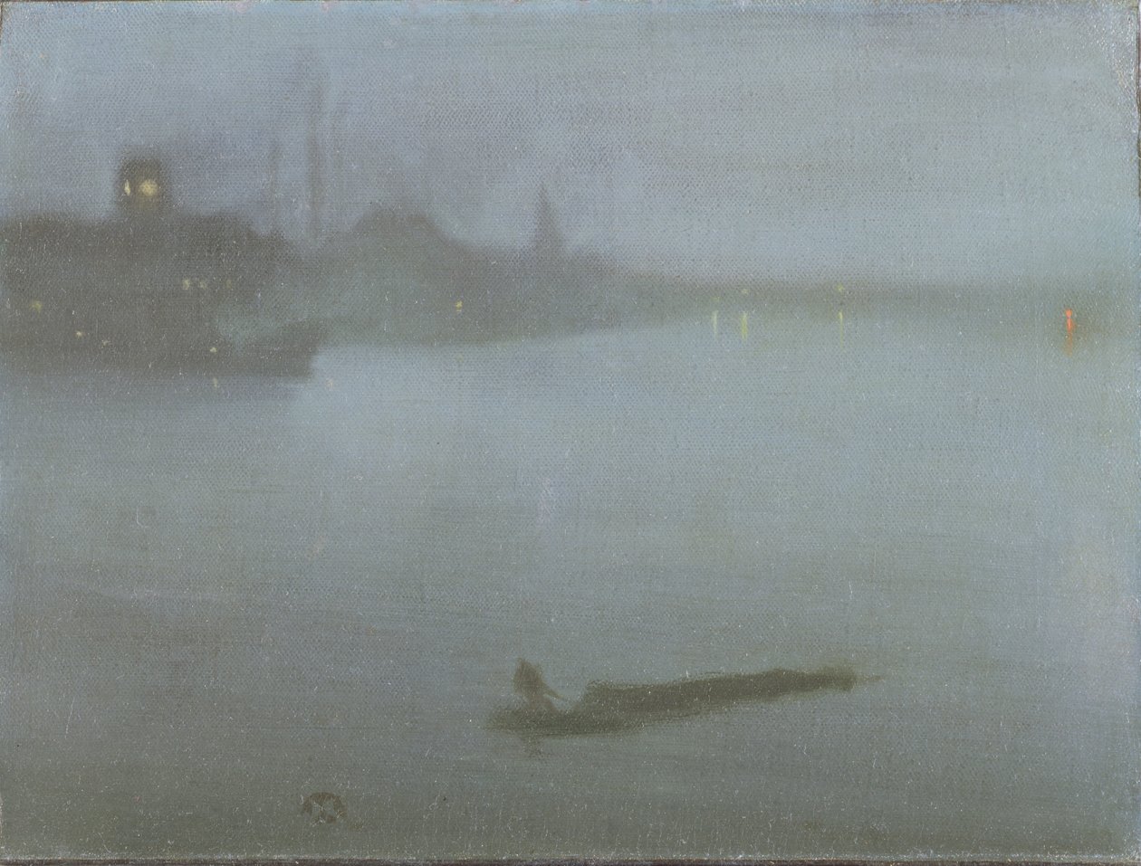 Thames - Mavi ve Gümüşte Gece, 1872/8 dolayları (tuval üzerine yağlı boya) by James Abbott McNeill Whistler