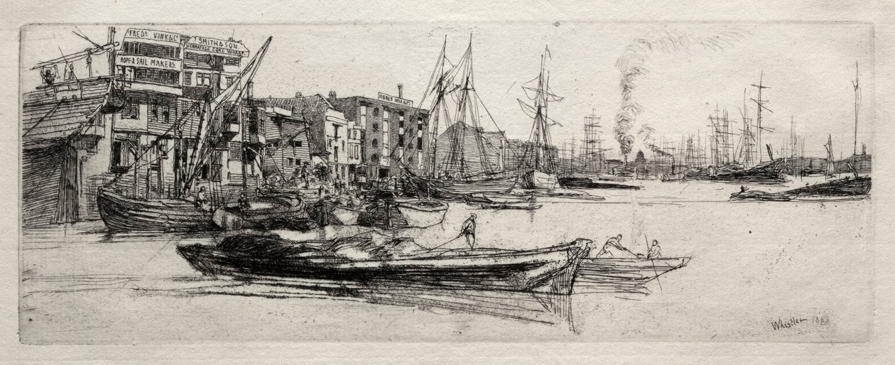 Thames Deposu, 1871. by James Abbott McNeill Whistler