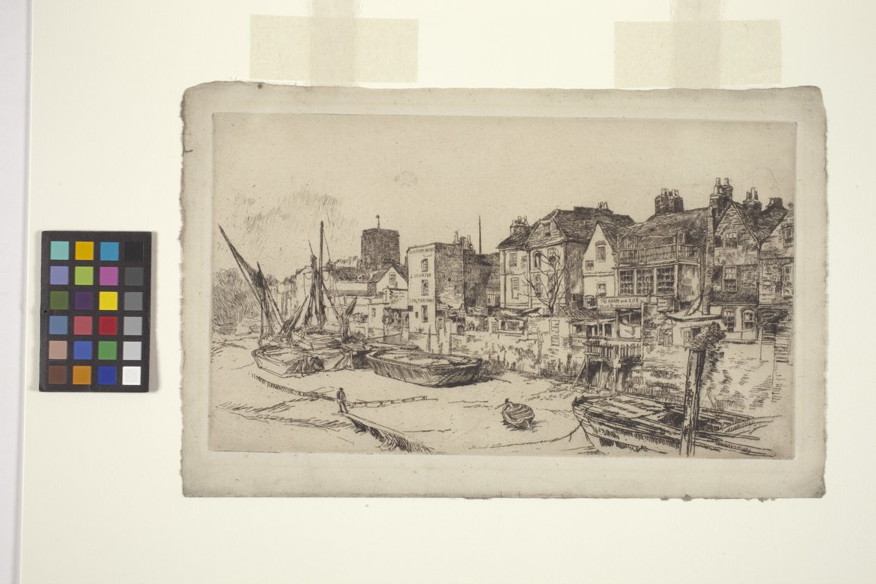 "Adem ve Havva", Eski Chelsea (gravür) by James Abbott McNeill Whistler