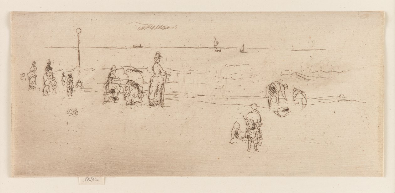 Sahil, Oostende, 1887. by James Abbott McNeill Whistler