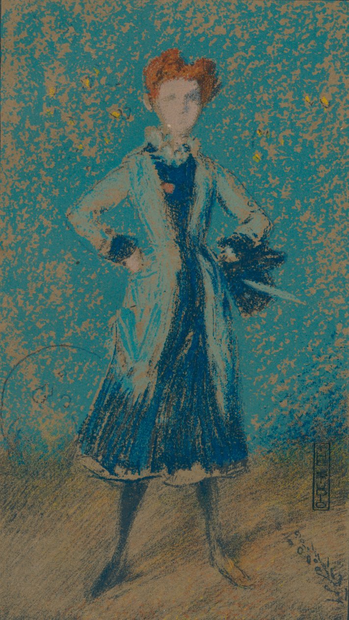 Mavi Kız, c1874 by James Abbott McNeill Whistler