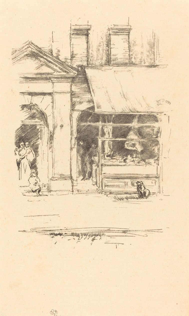 Kasap Köpeği, 1896. by James Abbott McNeill Whistler