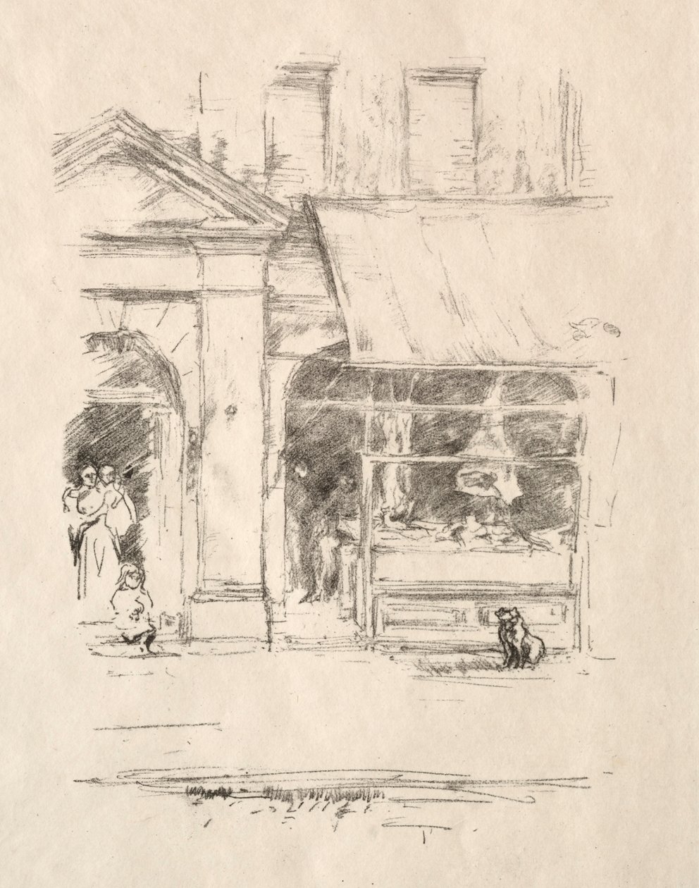 Kasap Köpeği, 1896. by James Abbott McNeill Whistler