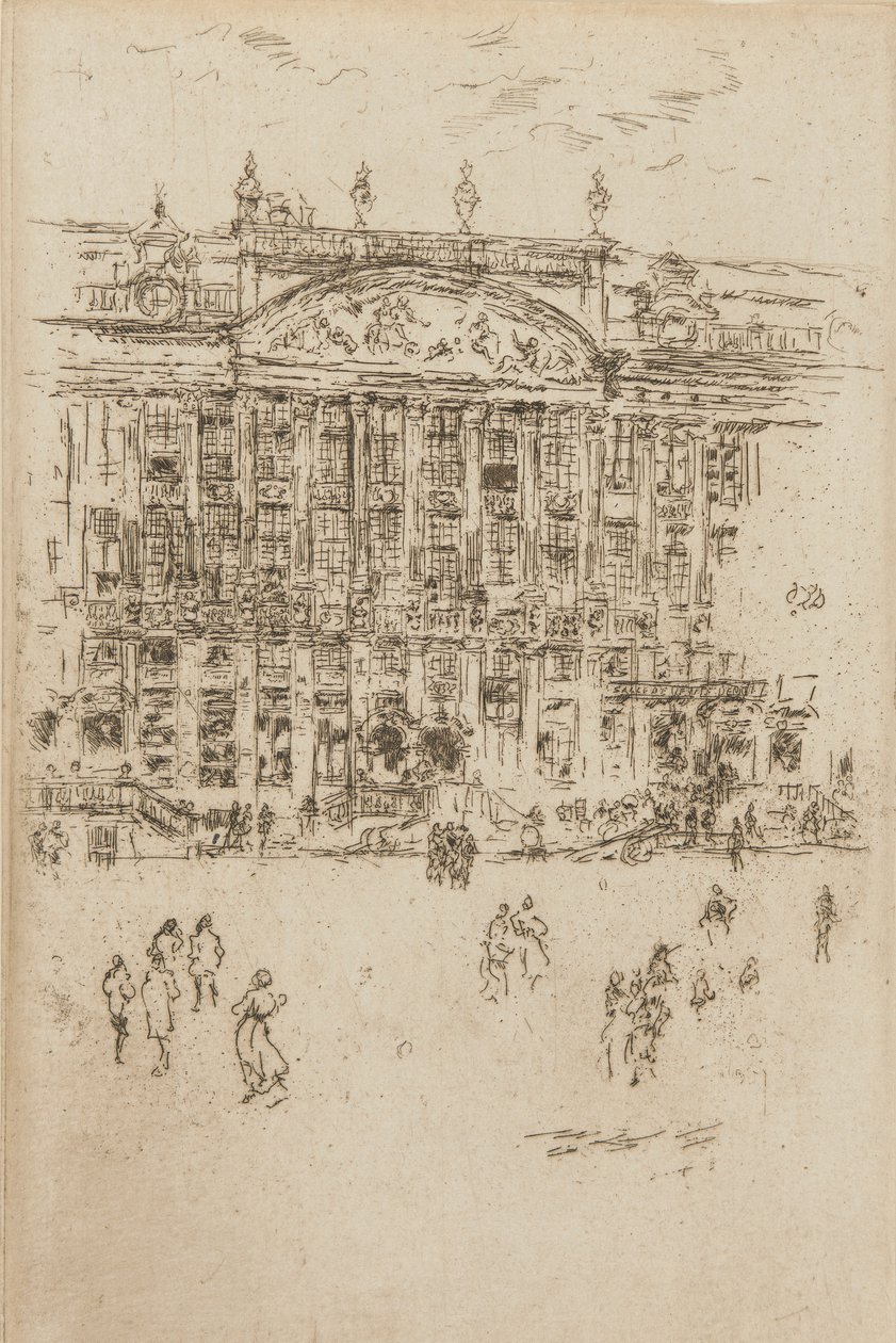 Kilise - Brüksel Hayranlığı, 1887. by James Abbott McNeill Whistler