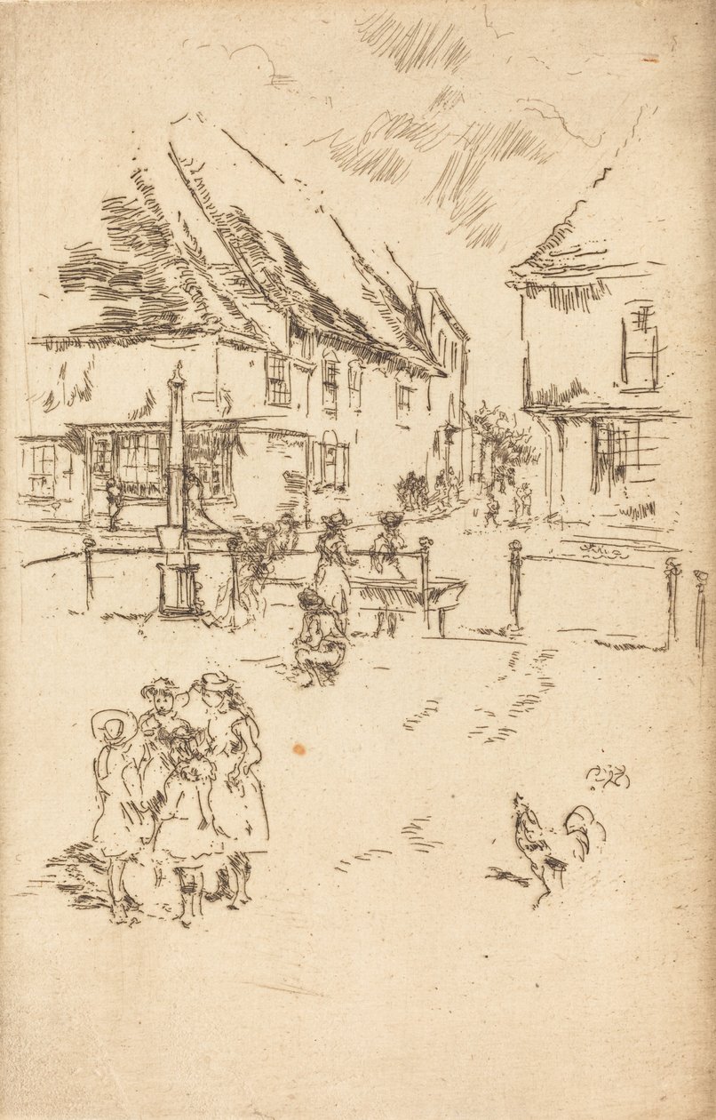 Horoz ve Pompa, c. 1887. by James Abbott McNeill Whistler