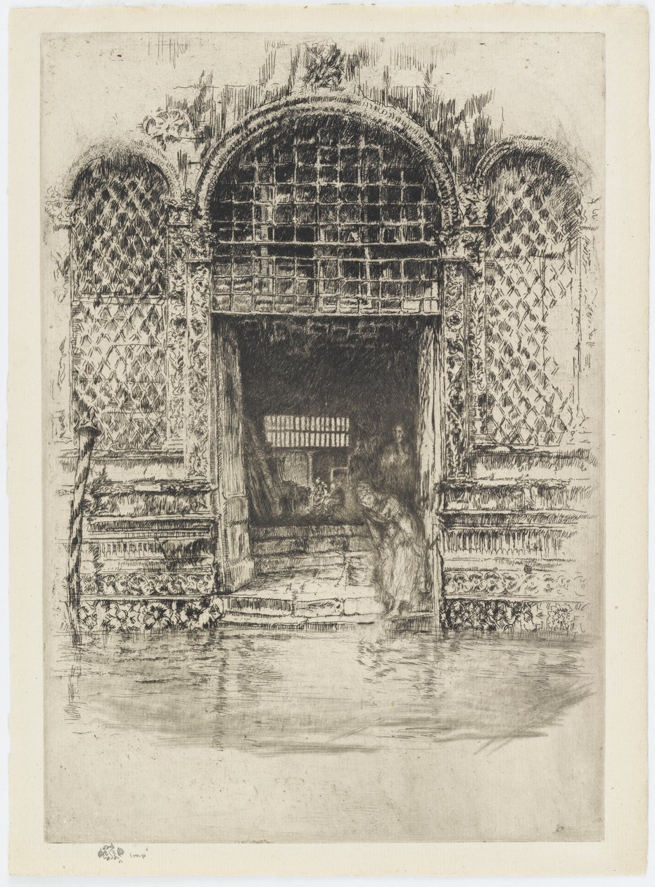 Kapı, 1879-1880. by James Abbott McNeill Whistler