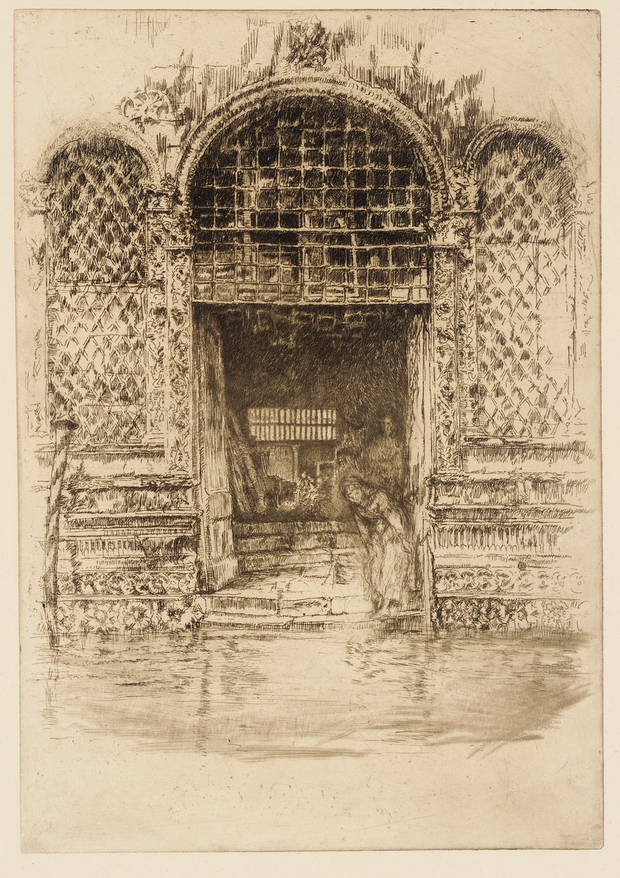 Kapı, 1879-1880. by James Abbott McNeill Whistler
