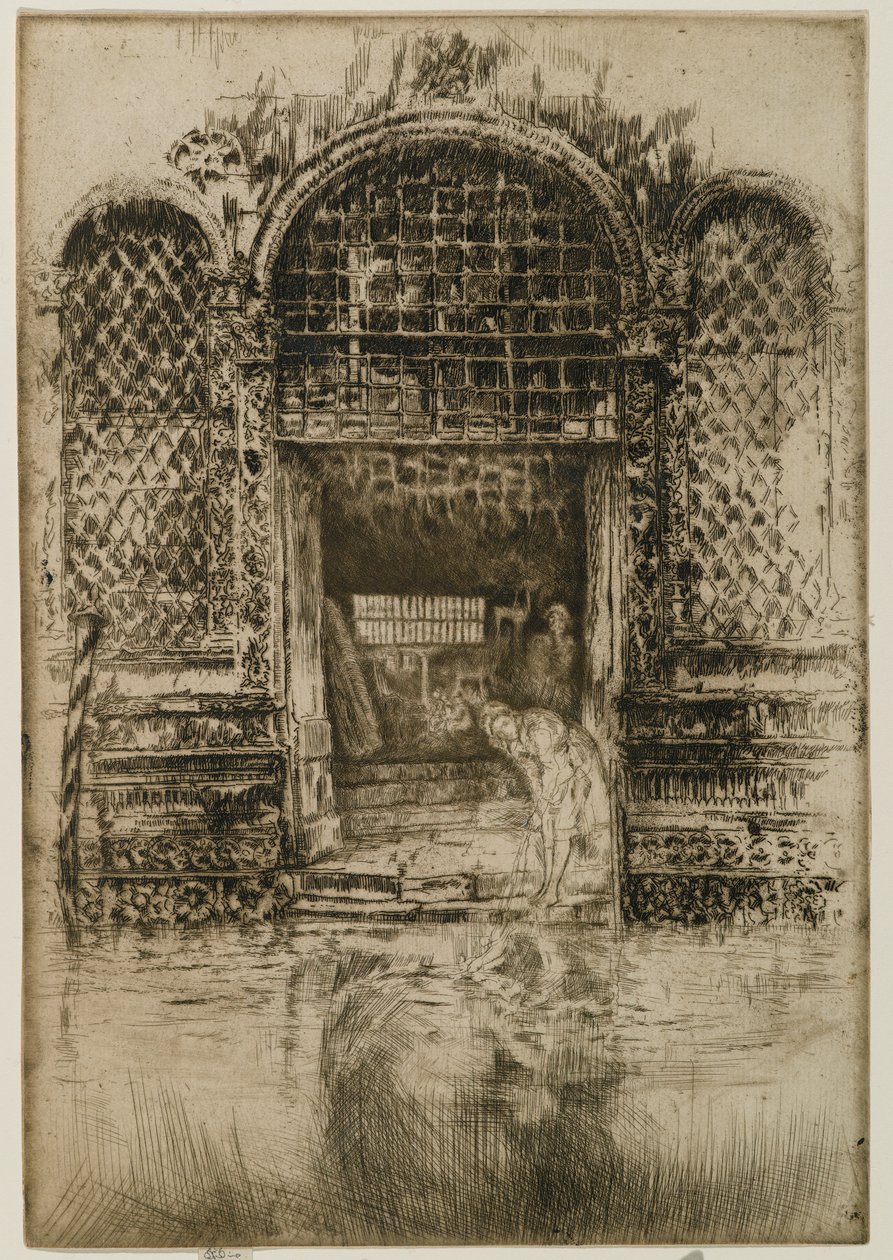 The Doorway, 1880 (kağıt üzerinde gravür ve kuru nokta) by James Abbott McNeill Whistler