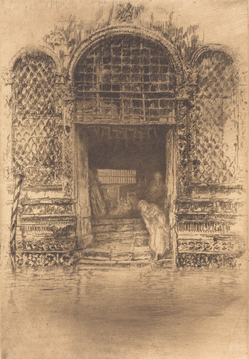 Kapı, 1880. by James Abbott McNeill Whistler