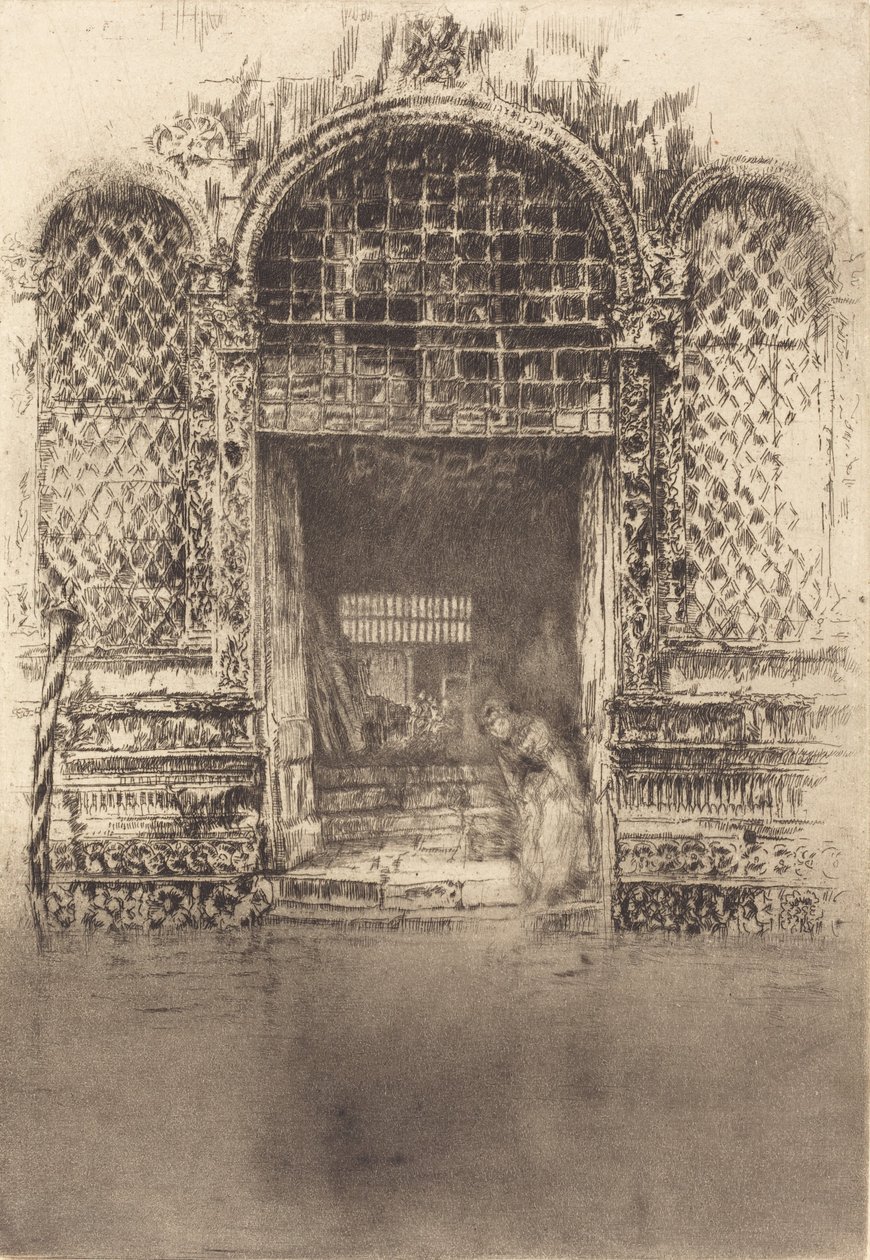 Kapı, 1880. by James Abbott McNeill Whistler