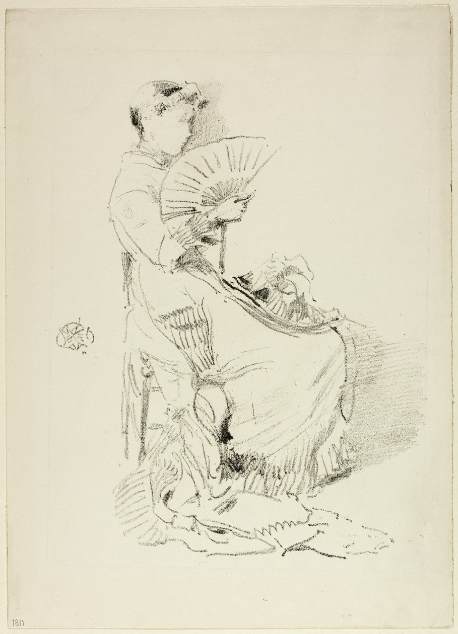 Fan, 1879 by James Abbott McNeill Whistler