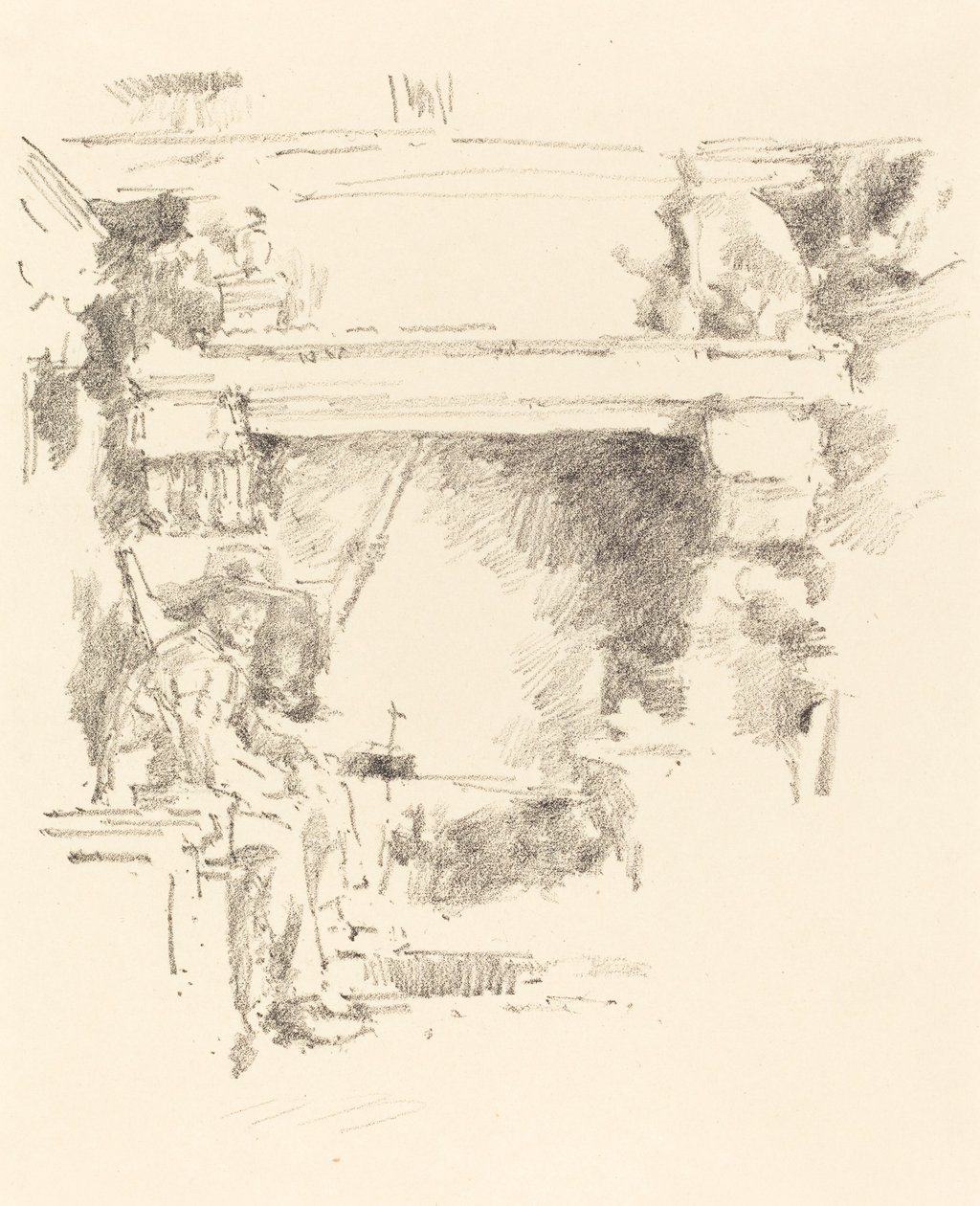 Şömine, 1893. by James Abbott McNeill Whistler