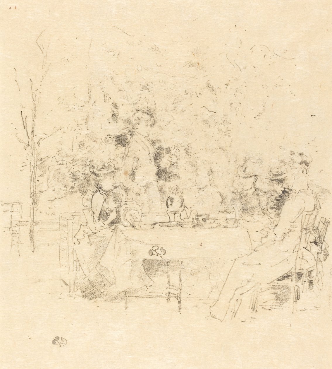 Bahçe, 1891. by James Abbott McNeill Whistler