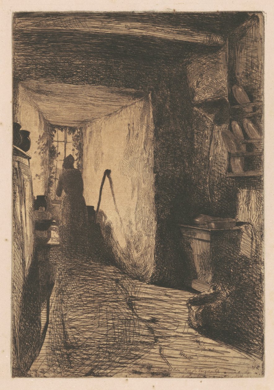 Mutfak, 1858. by James Abbott McNeill Whistler