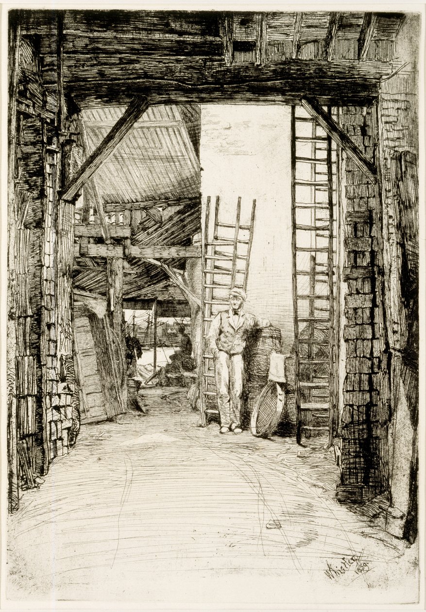Kireç Yakıcı, 1859 (aşındırma ve kuru nokta) by James Abbott McNeill Whistler