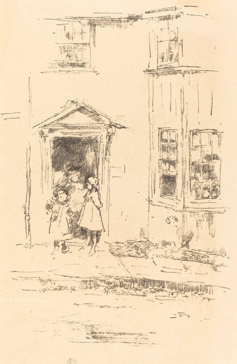 Küçük Kapı, Lyme Regis, 1895. by James Abbott McNeill Whistler