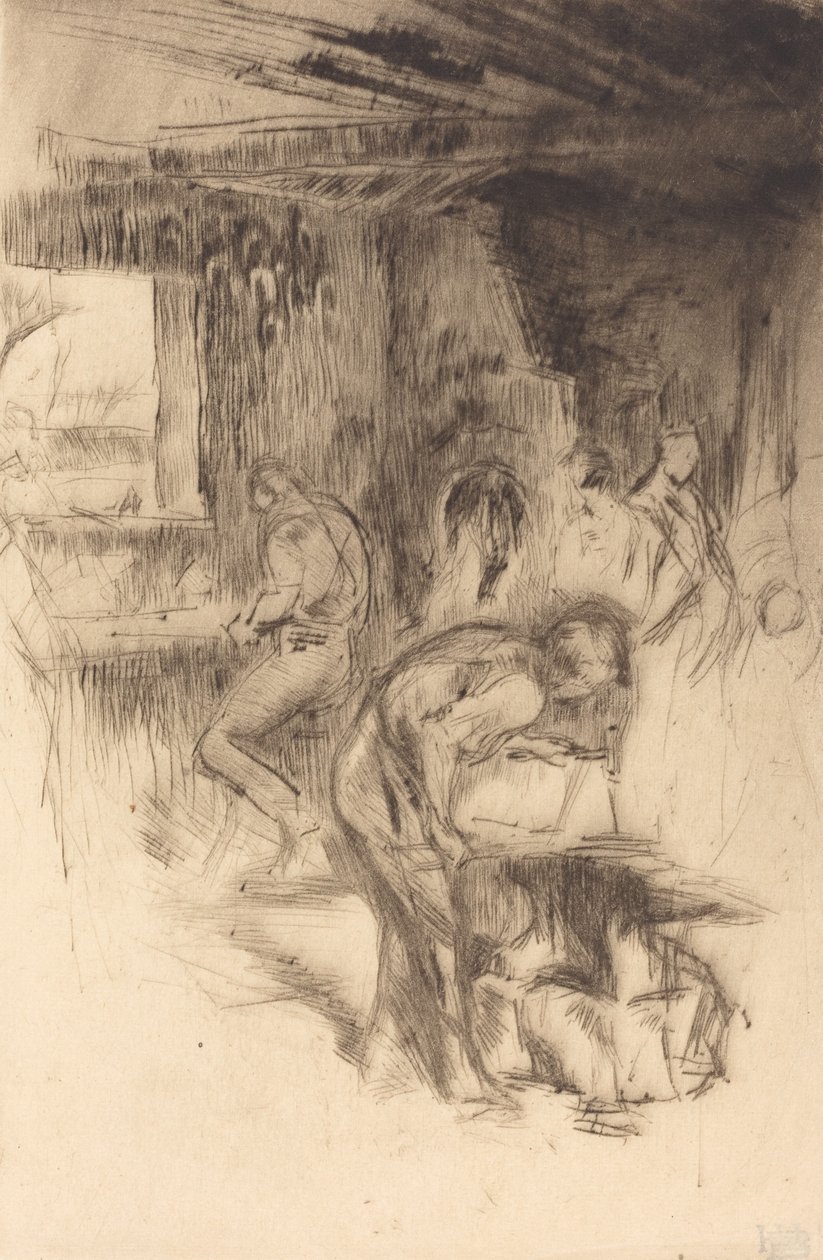 Küçük Demirhane, 1875. by James Abbott McNeill Whistler