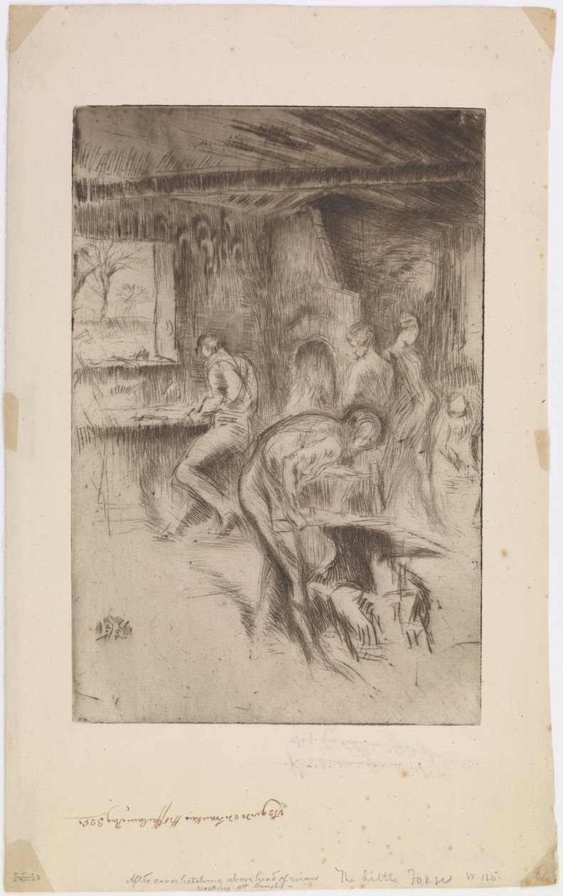 Küçük Demirhane, Liverpool, 1875. by James Abbott McNeill Whistler