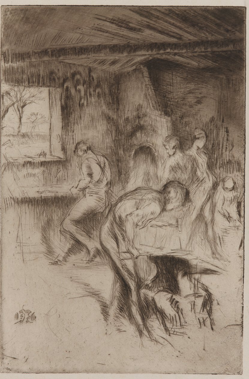 Küçük Demirhane, Liverpool, 1875. by James Abbott McNeill Whistler