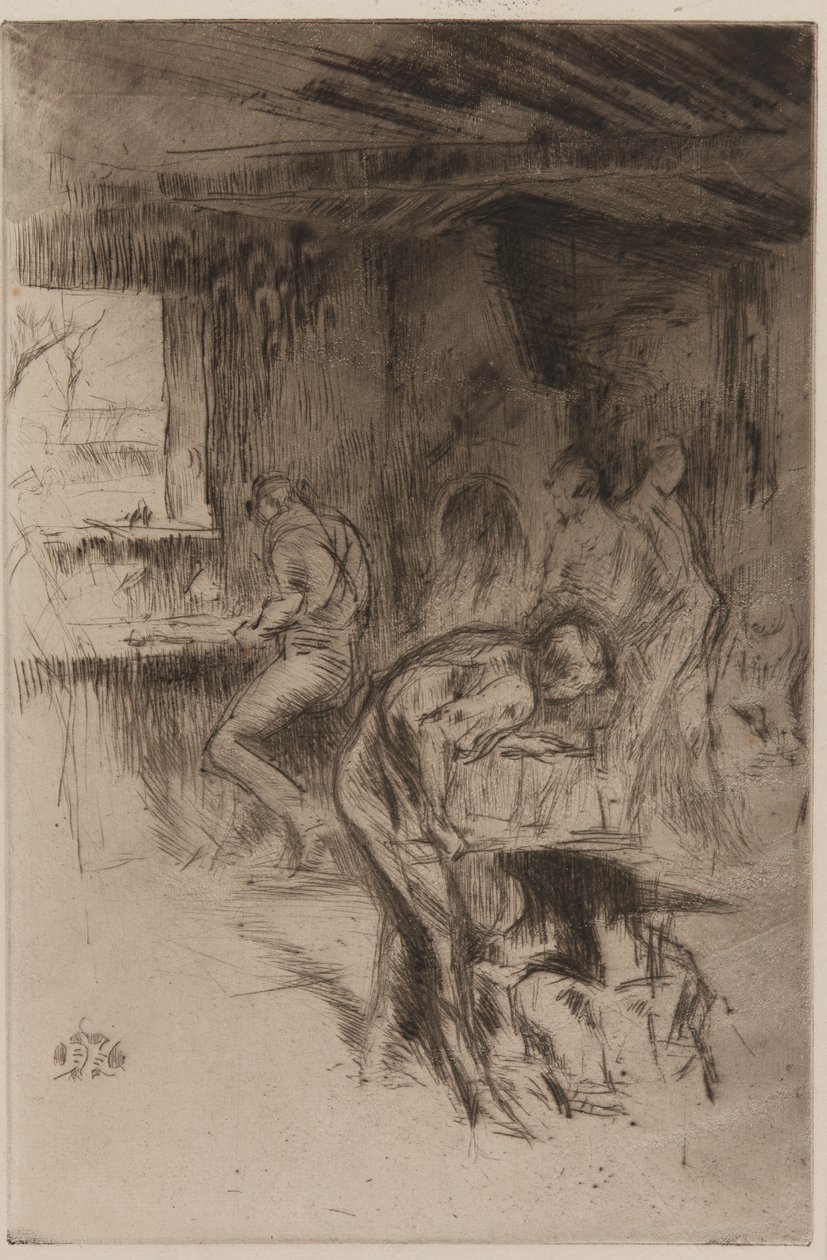 Küçük Demirhane, Liverpool, 1875. by James Abbott McNeill Whistler