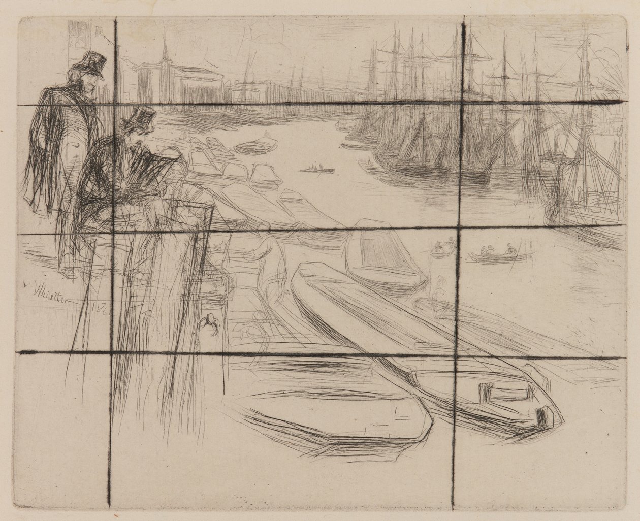 Küçük Havuz, 1861. by James Abbott McNeill Whistler