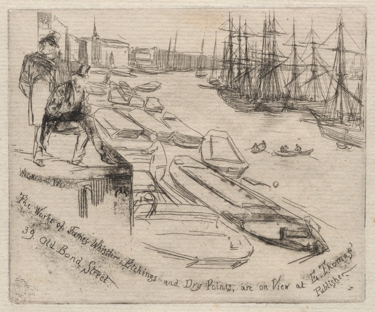 Küçük Havuz, 1861. by James Abbott McNeill Whistler