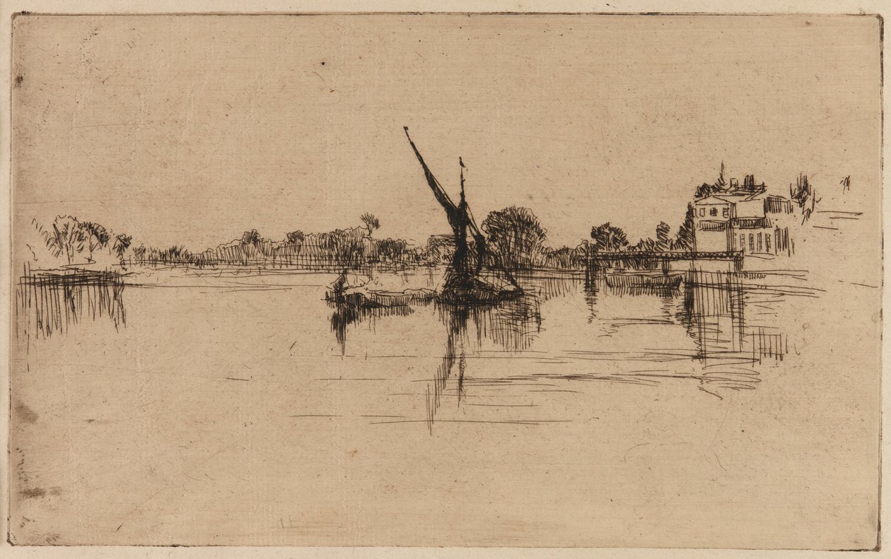 Küçük Putney, 1879. by James Abbott McNeill Whistler