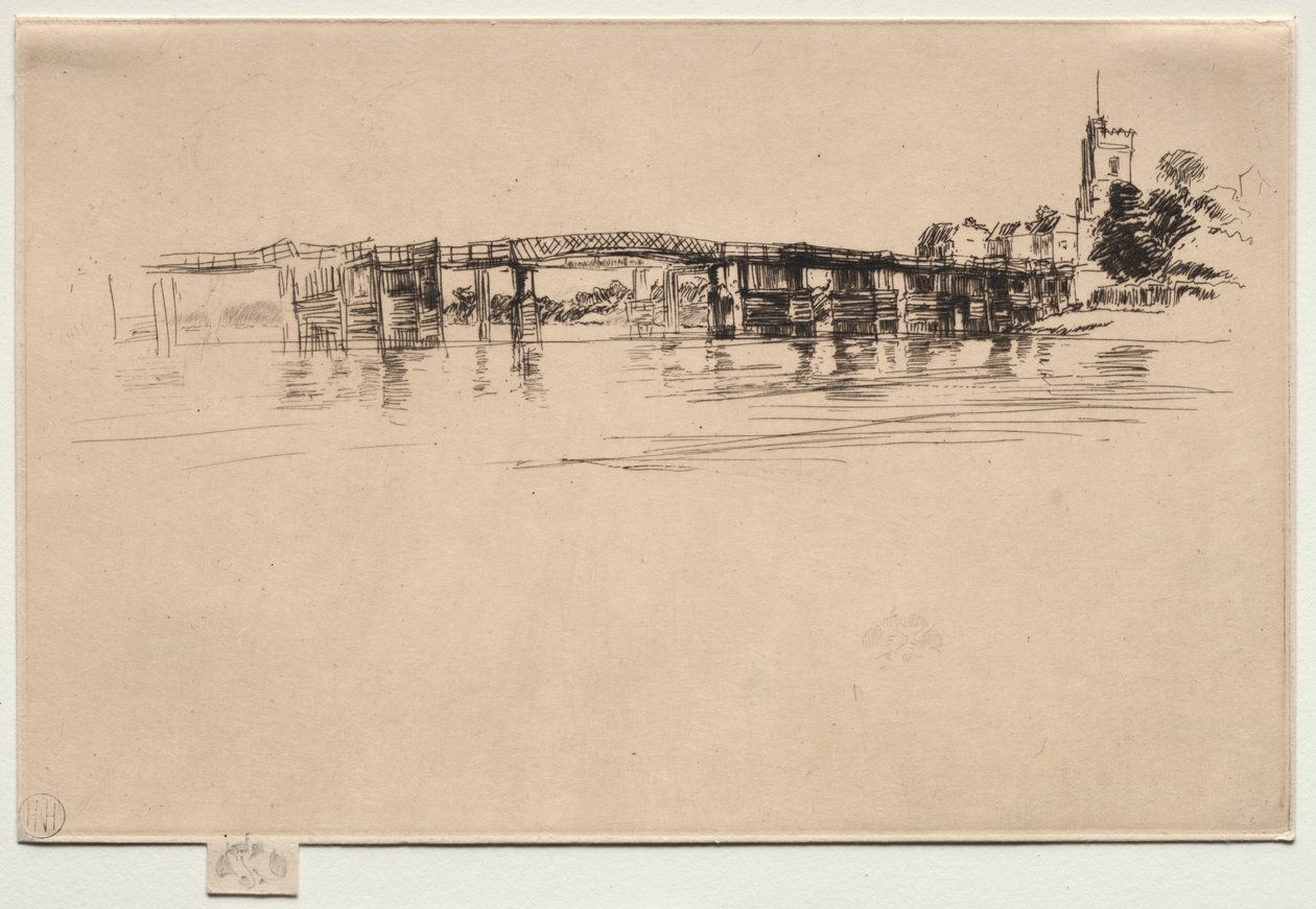Küçük Putney, No. 1. by James Abbott McNeill Whistler