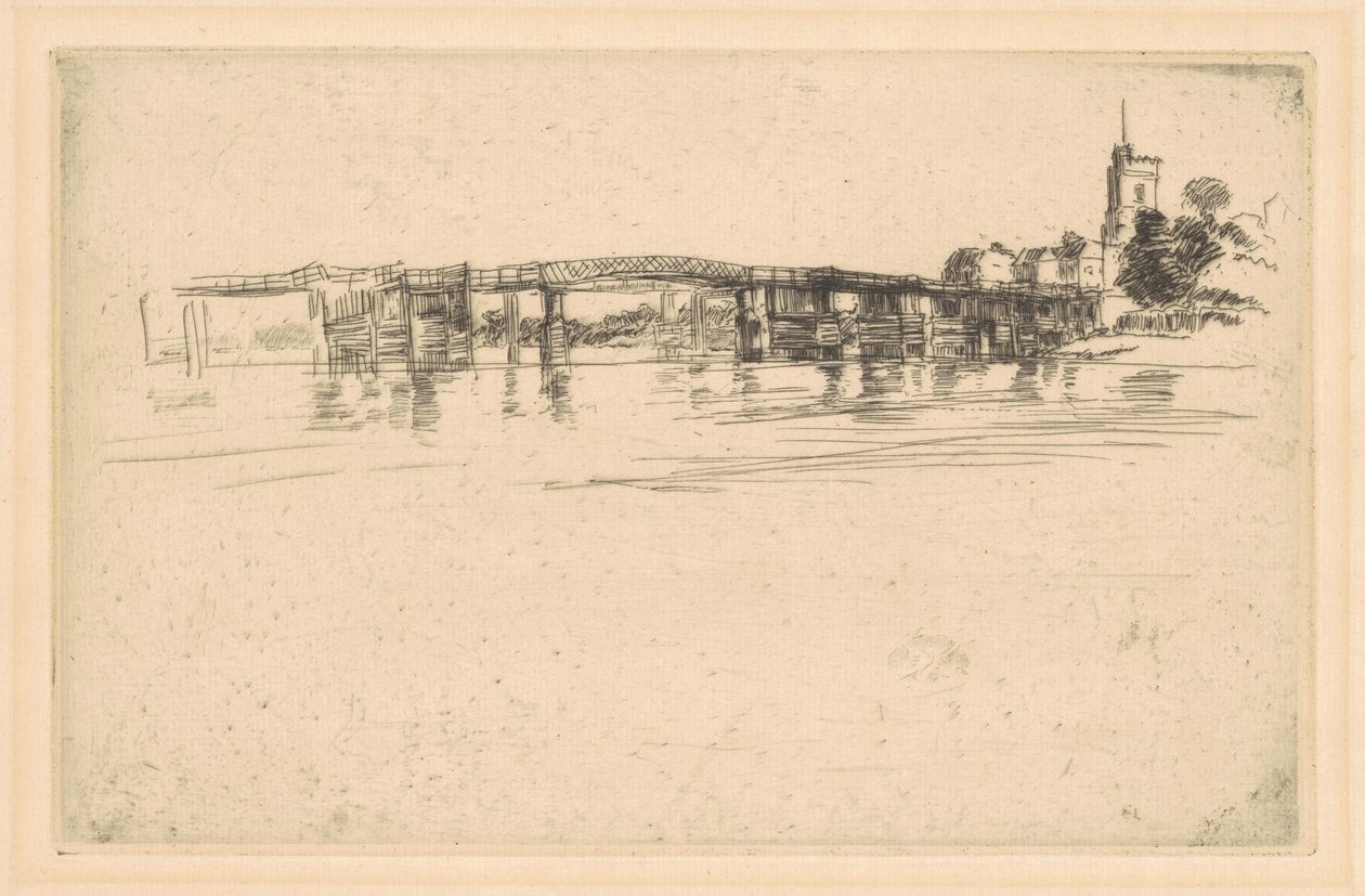 Küçük Putney, No. 1, 1879. by James Abbott McNeill Whistler