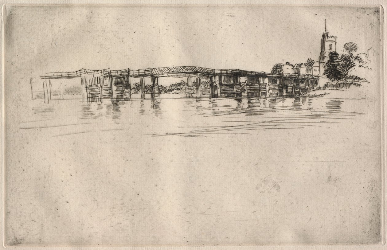 Küçük Putney No. 1, 1879. by James Abbott McNeill Whistler
