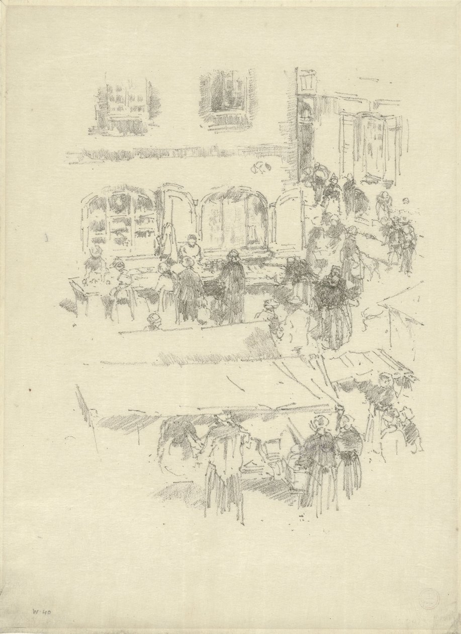 Pazar Yeri, Vitre by James Abbott McNeill Whistler