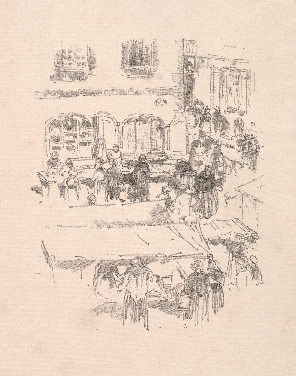 Pazar Yeri, Vitre, 1893. by James Abbott McNeill Whistler