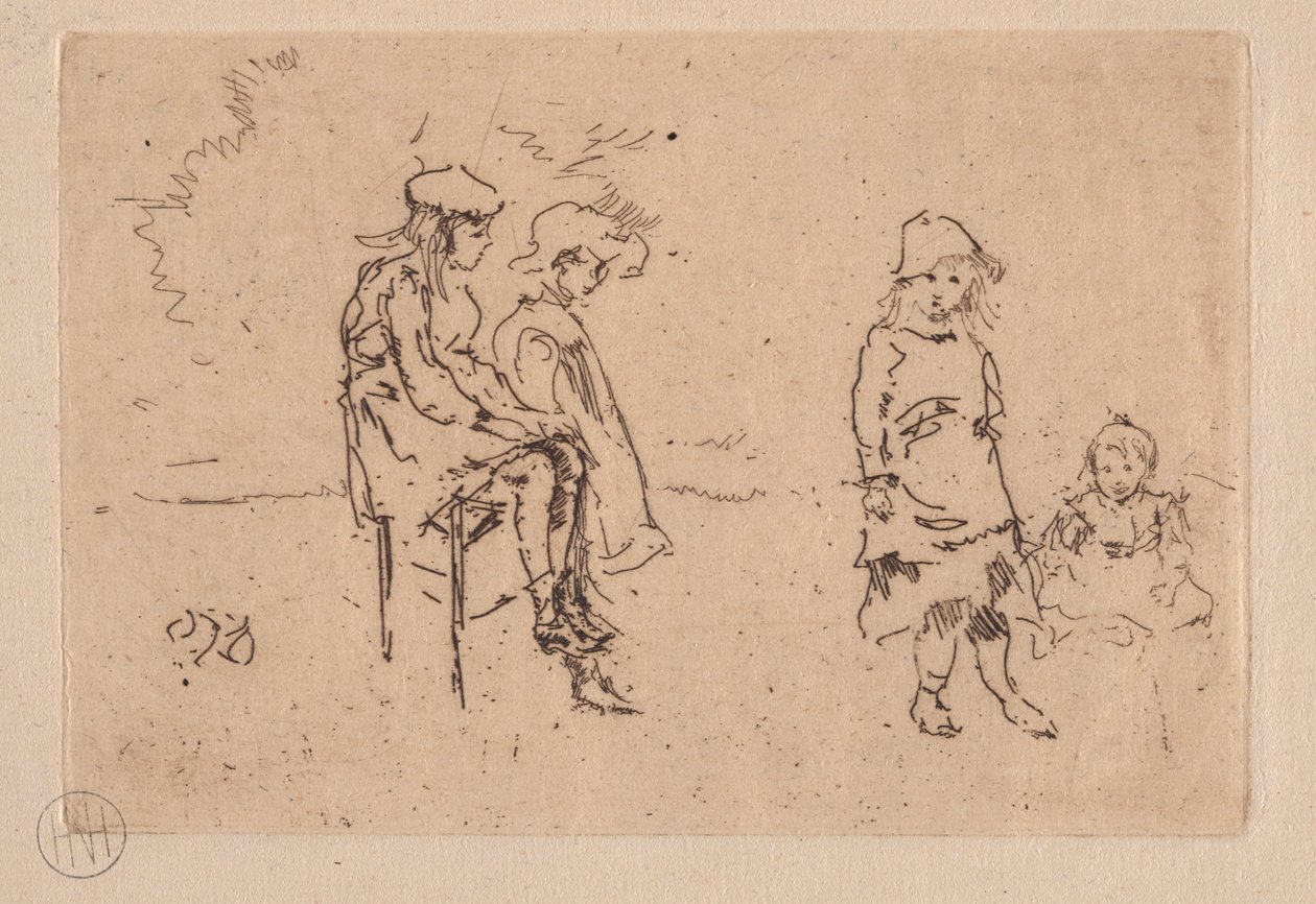 Menpes Çocukları. by James Abbott McNeill Whistler