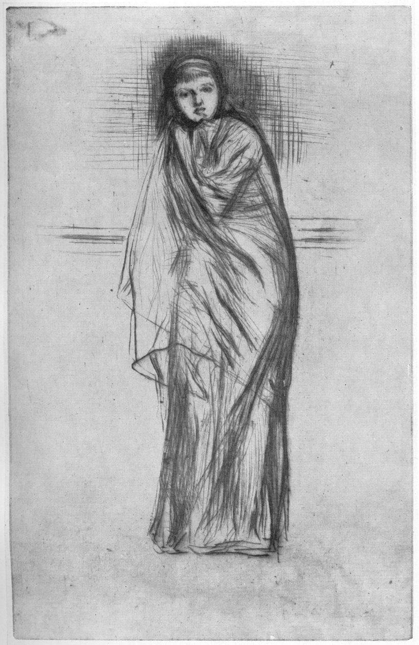 Dinlenme Modeli, 19. yüzyıl 1904. by James Abbott McNeill Whistler
