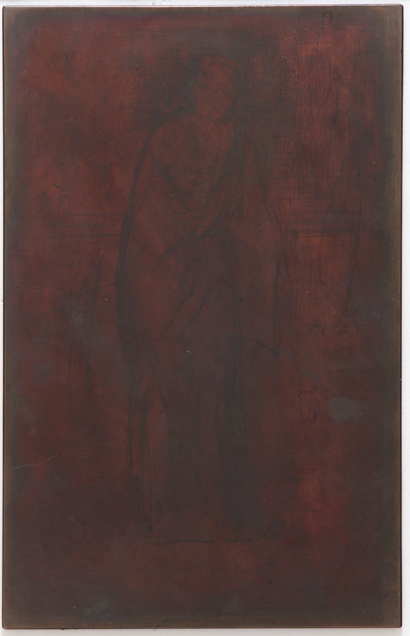 Dinlenme Modeli: Baskı klişesi, 1870. by James Abbott McNeill Whistler