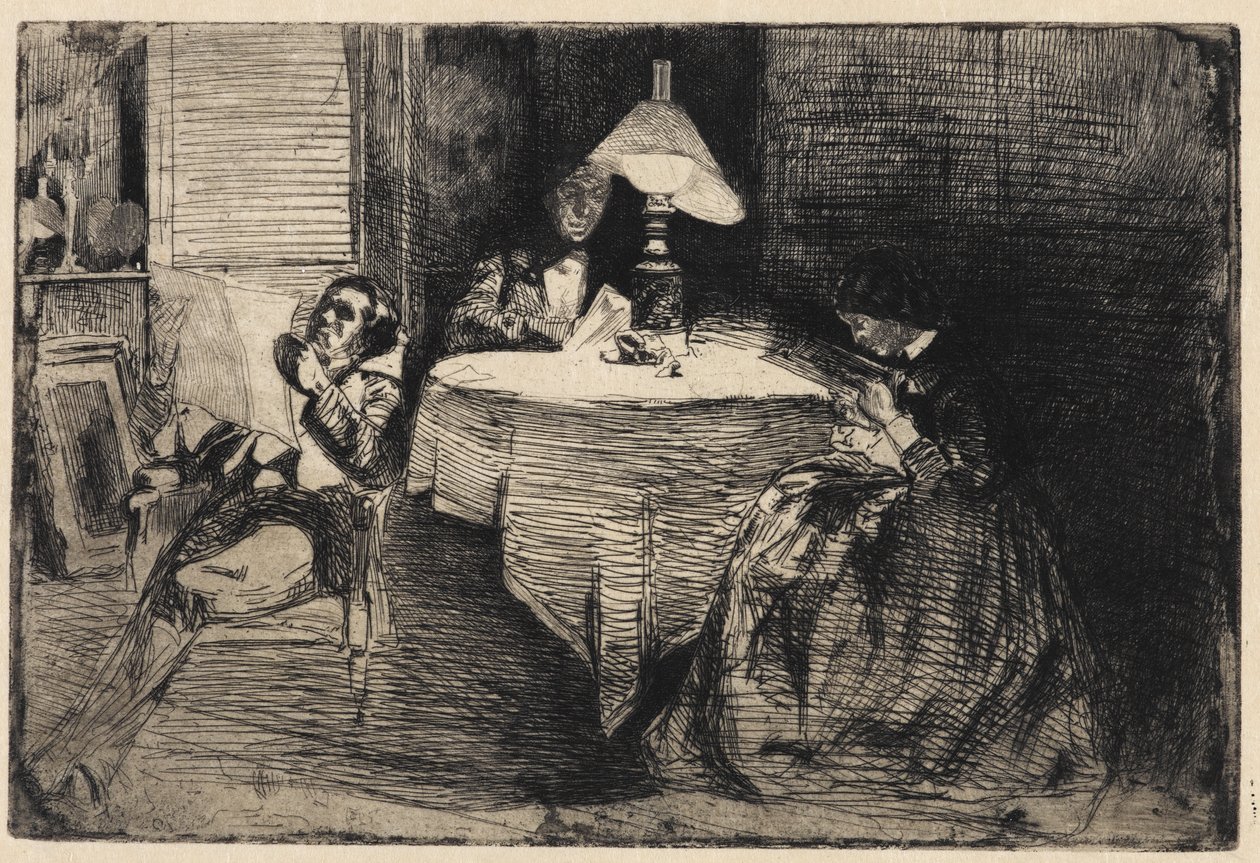 Müzik Odası, 1858. by James Abbott McNeill Whistler