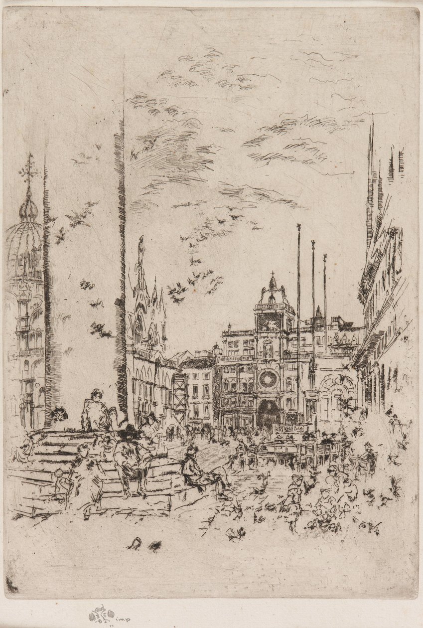 Piazzetta, 1879-1880. by James Abbott McNeill Whistler