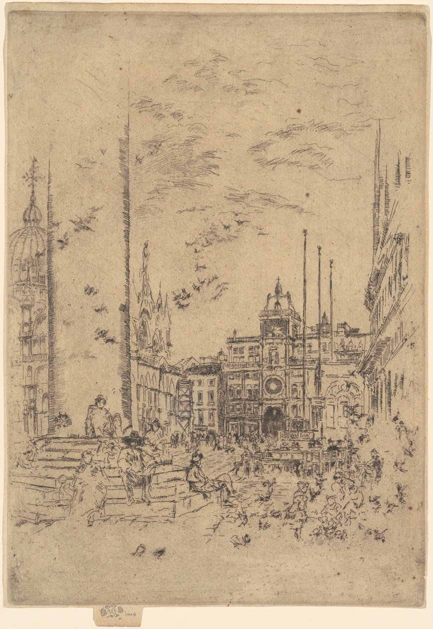 Piazzetta, 1879-1880. by James Abbott McNeill Whistler
